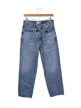 Agolde Criss Cross Jeans Blue Denim Women's 27 Casual